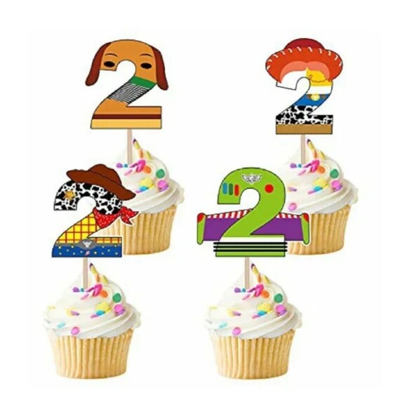 Toy Story 2nd Birthday Cupcake Toppers set of 28 - Picture 3 of 5
